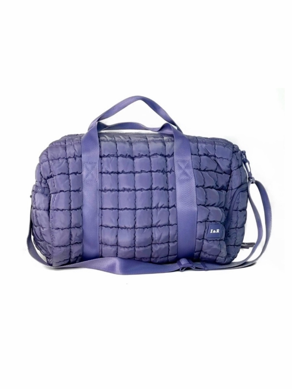 Puff Duffle Bag Weekender Bag in Lavender By Iris & Rainbow NWT